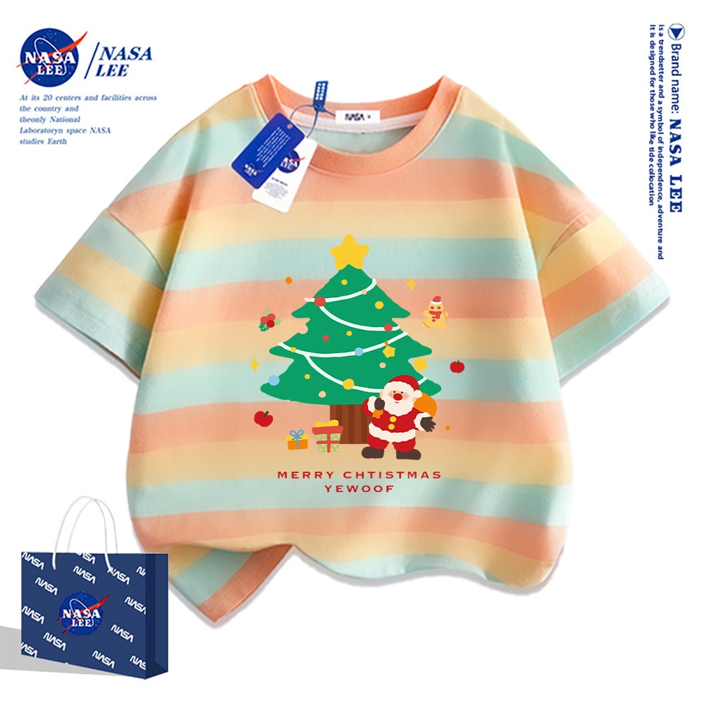 🎄 Xu hướng hot 2025 🎄 Áo thun NASA Cây Thông Noel Giáng Sinh cho trẻ em — Unisex — Giao hàng ngay