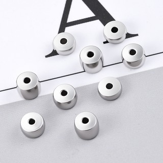 Phụ Kiện DIY Vòng Tay & Vòng Cổ Từ Thép Không Gỉ Với Hạt Thẳng Dày