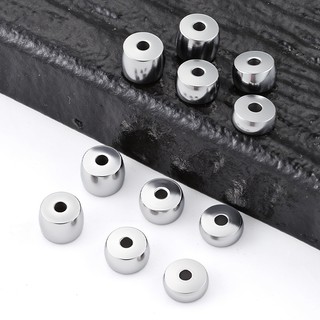 Phụ Kiện DIY Vòng Tay & Vòng Cổ Từ Thép Không Gỉ Với Hạt Thẳng Dày