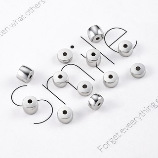 Phụ Kiện DIY Vòng Tay & Vòng Cổ Từ Thép Không Gỉ Với Hạt Thẳng Dày