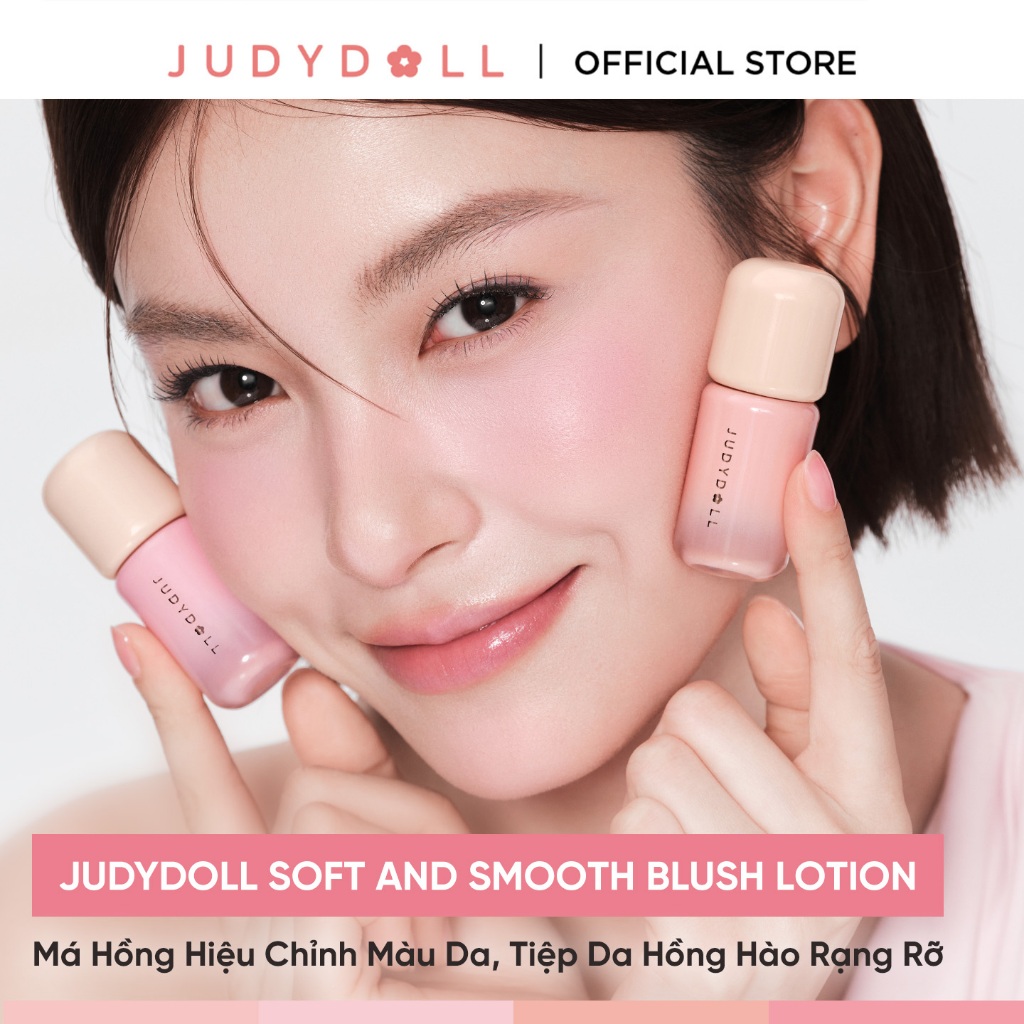 [MỚI] Má Hồng Kem JUDYDOLL Blush Lotion Bóng nhẹ Bắt sáng Triệt sắc Che quầng thâm 5g