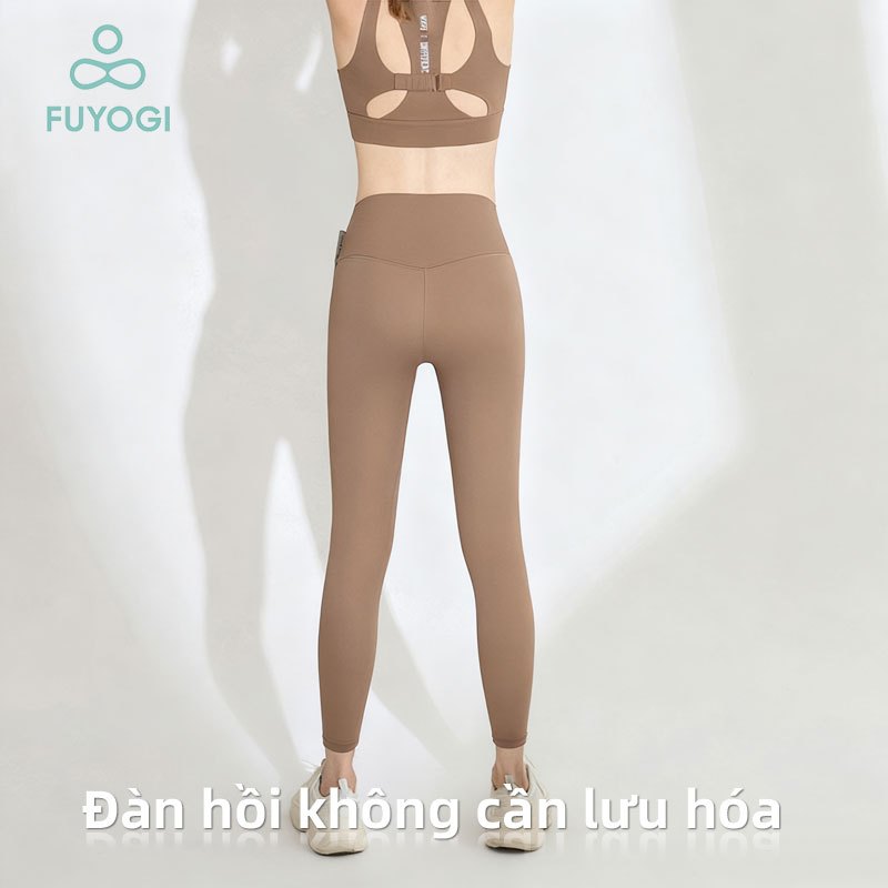 FUYOGI Quần Tập Yoga Nữ Eo Cao Nâng Mông, Thoáng Khí, Độ Đàn Hồi Tốt - Phù Hợp Cho Pilates Và Thể Dục