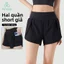 Quần Short Thể Thao FUYOGI Cho Nữ - Nhanh Khô, Có Túi - Phù Hợp Chạy Bộ và Pilates