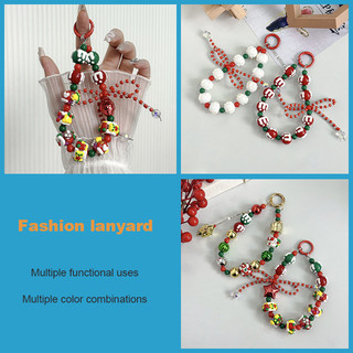 Dây buộc điện thoại di động Dây đeo cổ tay đính cườm Handmade DIY Dây chuyền ngắn Điện thoại di động Dây chuyền chống thất lạc