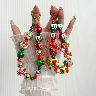 Dây buộc điện thoại di động Dây đeo cổ tay đính cườm Handmade DIY Dây chuyền ngắn Điện thoại di động Dây chuyền chống thất lạc