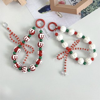 Dây buộc điện thoại di động Dây đeo cổ tay đính cườm Handmade DIY Dây chuyền ngắn Điện thoại di động Dây chuyền chống thất lạc