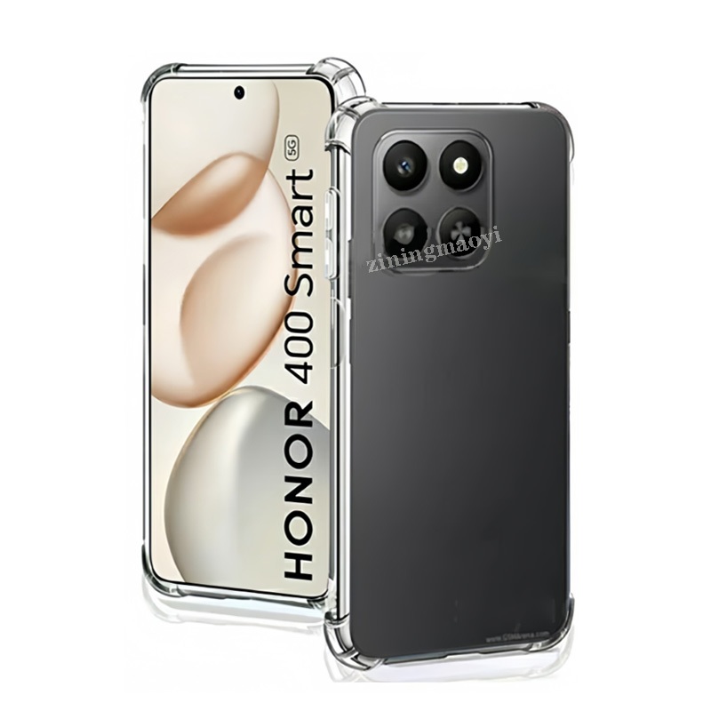Ốp điện thoại trong suốt mềm chống sốc 4in1 Honor X7D cho Honor X6C X7C X8C X6B X7B X8B X6A X8A Phim kính cường lực + Phim ống kính + Phim mặt sau
