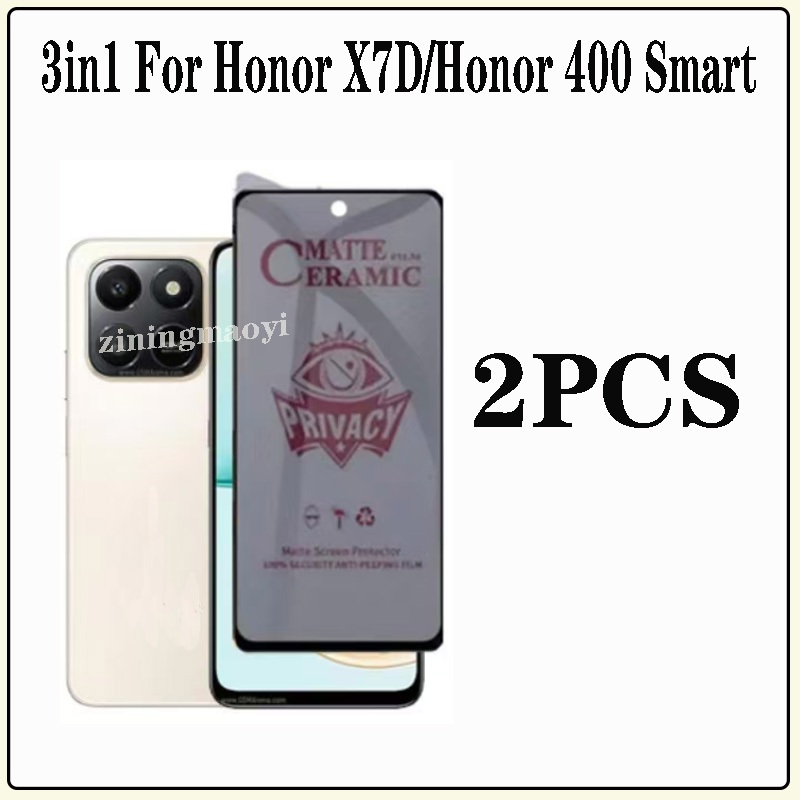Ốp điện thoại di động chống rơi 4in1 Honor X7D cho Honor 400 Smart X6C X7C X8C X6B X7B X8B X6A X8A Phim riêng tư và ống kính máy ảnh và phim mặt sau