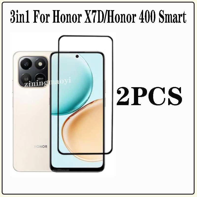 Ốp điện thoại trong suốt mềm chống sốc 4in1 Honor X7D cho Honor X6C X7C X8C X6B X7B X8B X6A X8A Phim kính cường lực + Phim ống kính + Phim mặt sau