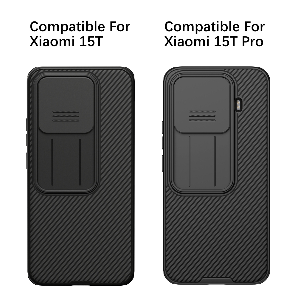Nillkin Cho Xiaomi 15T Pro / 15T Camshield Pro PC TPU Bảo Vệ Ống Kính Máy Ảnh Trượt Trượt Ốp Lưng Cứng Vỏ Điện Thoại Vỏ