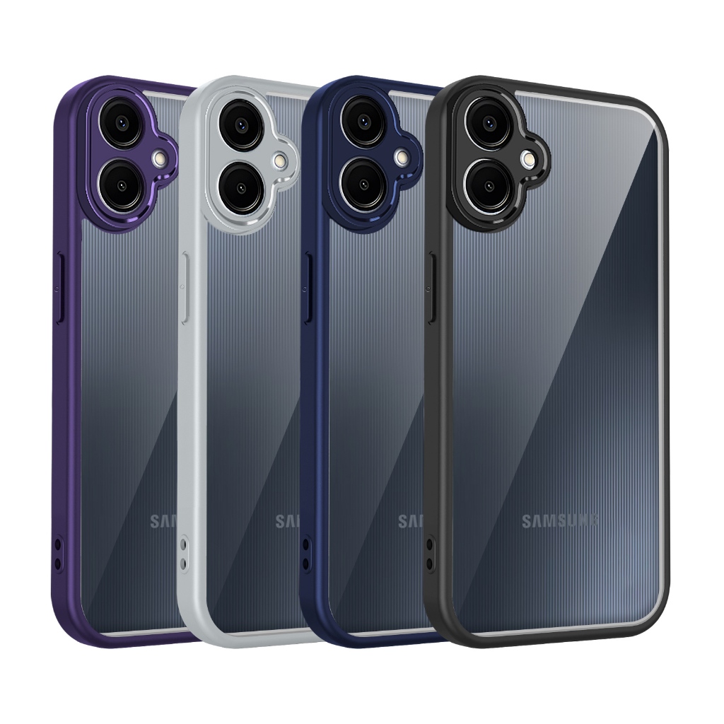 Ốp Điện Thoại Chống Sốc Trong Suốt Samsung Galaxy A02S A03S A04E A04S A05 A05S A06 A07 A10S A11 A12 4G 5G Vỏ Cứng Bảo Vệ Acrylic Mặt Sau Phụ Kiện