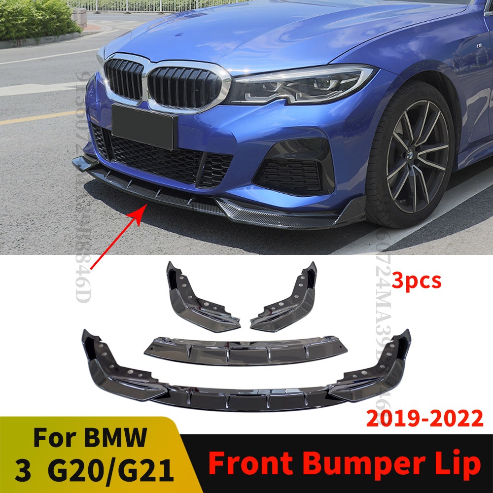 Cản Trước Lip Chin Khuếch Tán Sửa Đổi Facelift Bộ Dành Cho Xe BMW G20 G21 G28 3 Series 2019 2020 2021 2022 M Thể Thao Lưu Diễn Điều Chỉnh