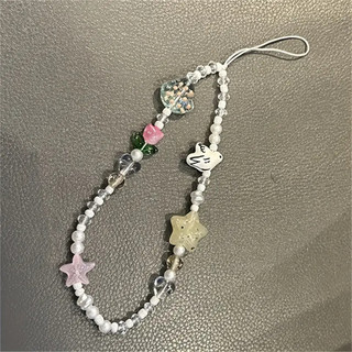 Ngôi sao chim bồ câu dây vòng tay mỏng móc khóa điện thoại di động quyến rũ dây buộc điện thoại di động