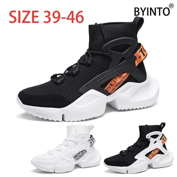 Size Lớn 39-46 Giày Bóng Rổ Nam Cao Cấp Lưới Thoáng Khí Giày Thể Thao Nam Tất Thể Thao Giỏ Giày Bóng Giày Huấn Luyện Giày Tập Gym Thể Thao Giày Tennis Đi Bộ