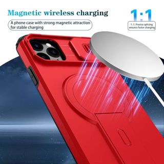 Dành Cho iPhone 11 Pro Max 13 Mini 12 Pro Nax 11 Pro 12 12 Vỏ Điện Thoại Mini Tengfei Giá Đỡ Từ Ống Kính Cửa Sổ Đẩy Chống Sốc Và Chống Rơi PC TPU Vỏ Bảo Vệ Điện Thoại