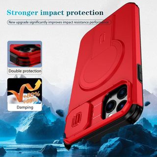 Dành Cho iPhone 11 Pro Max 13 Mini 12 Pro Nax 11 Pro 12 12 Vỏ Điện Thoại Mini Tengfei Giá Đỡ Từ Ống Kính Cửa Sổ Đẩy Chống Sốc Và Chống Rơi PC TPU Vỏ Bảo Vệ Điện Thoại