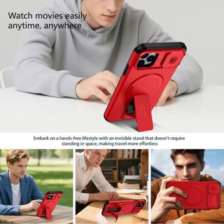 Dành Cho iPhone 11 Pro Max 13 Mini 12 Pro Nax 11 Pro 12 12 Vỏ Điện Thoại Mini Tengfei Giá Đỡ Từ Ống Kính Cửa Sổ Đẩy Chống Sốc Và Chống Rơi PC TPU Vỏ Bảo Vệ Điện Thoại