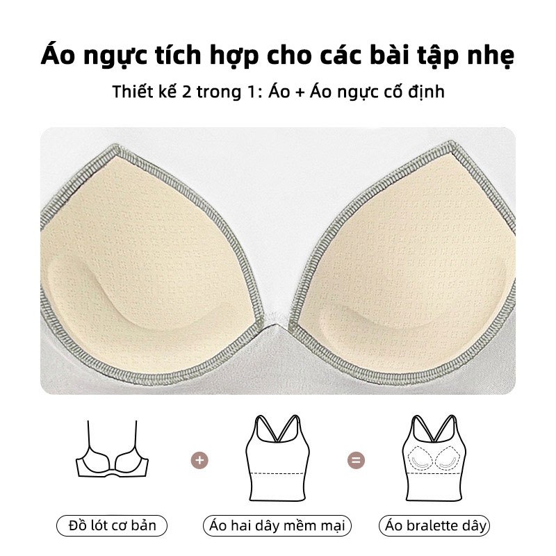 Áo Ngực Thể Thao FUYOGI - Độ Đàn Hồi Cao, Miếng Đệm Ngực Hai Màu, Phù Hợp Tập Luyện