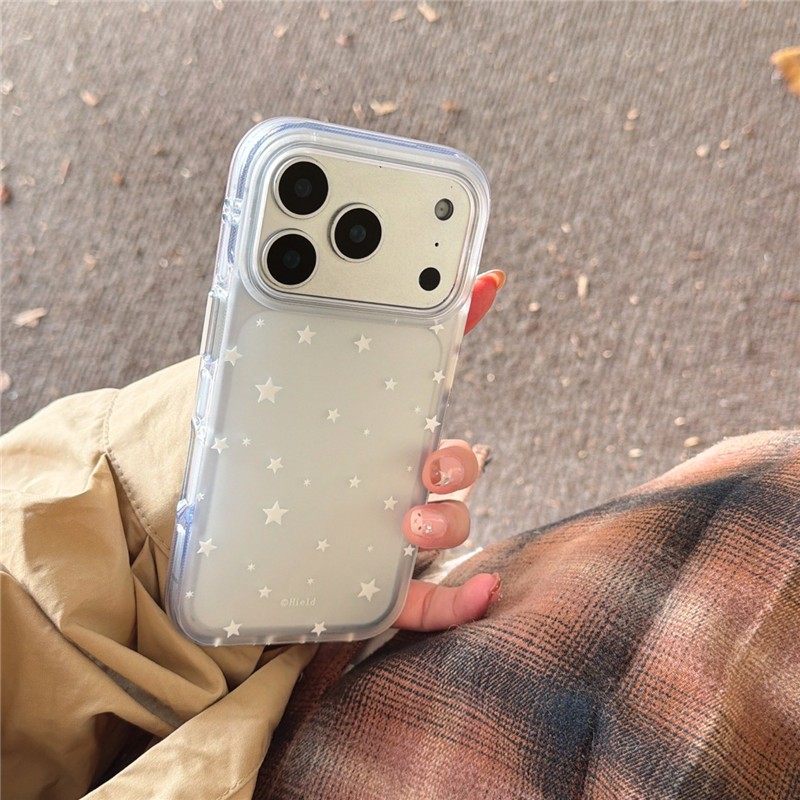 IPhone 17 Pro max 16 Pro max Họa tiết ngôi sao mờ TPU materia IMD quá trình Vỏ điện thoại