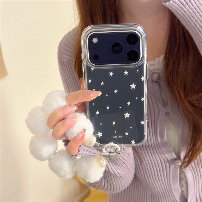 IPhone 17 Pro max 16 Pro max Họa tiết ngôi sao mờ TPU materia IMD quá trình Vỏ điện thoại