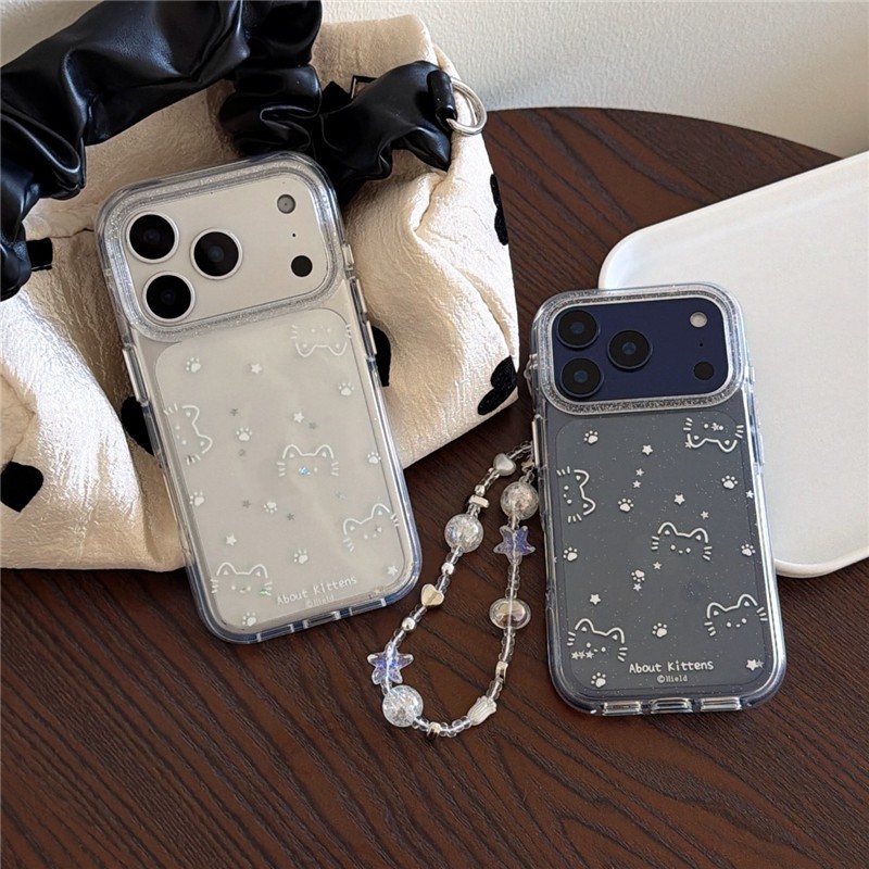 Ốp điện thoại iPhone 17 Pro max 16 Pro max Probe họa tiết mèo TPU materia IMD