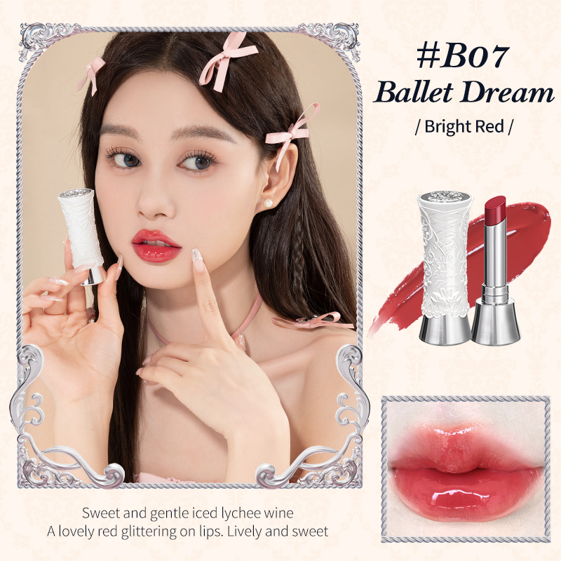 Flower Knows Swan Ballet Series Shine Lipstick Trang điểm môi sắc tố cao 3,5g [Đổi thưởng thành viên Vui lòng không đặt hàng] fk2026