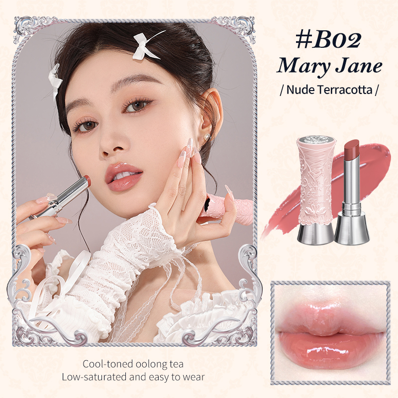 Flower Knows Swan Ballet Series Shine Lipstick Trang điểm môi sắc tố cao 3,5g [Đổi thưởng thành viên Vui lòng không đặt hàng] fk2026