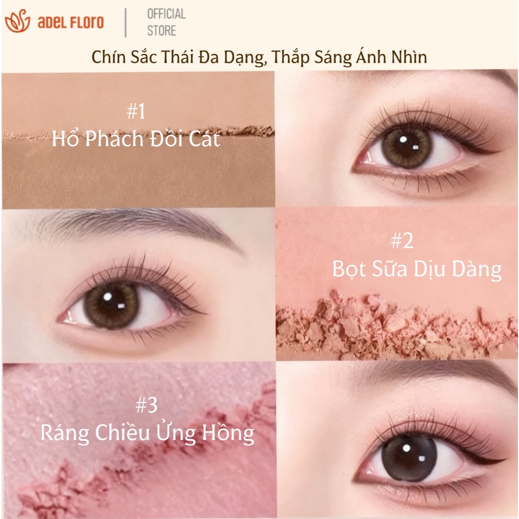 🦋【Adel Floro】Palette Mắt 9 Màu SilkBloom-Phối Màu Sang, Lên Màu Siêu Chuẩn, Hiệu Ứng Lụa Mượt Đa Sắc