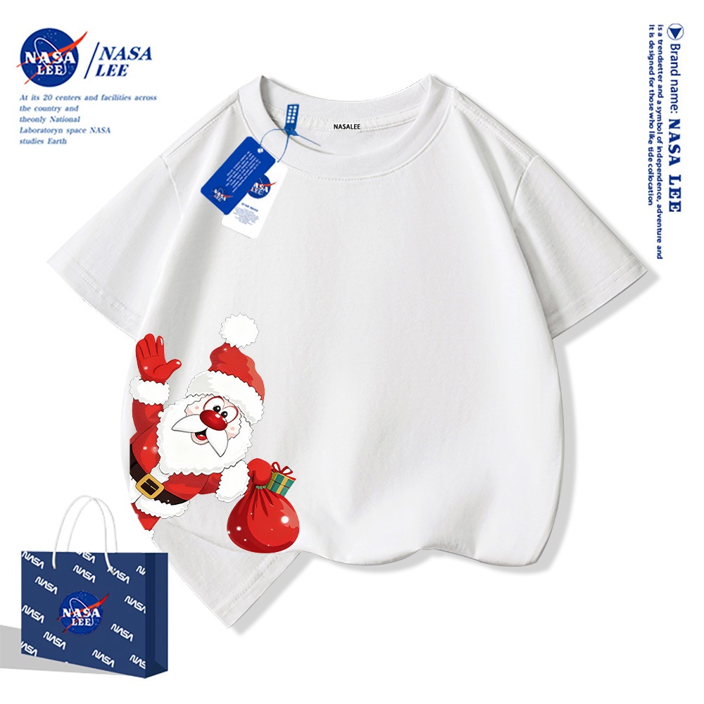 🎄 Xu hướng hot 2025 🎄 Áo thun NASA Ông Già Noel Giáng Sinh cho trẻ em — Unisex — Giao hàng ngay