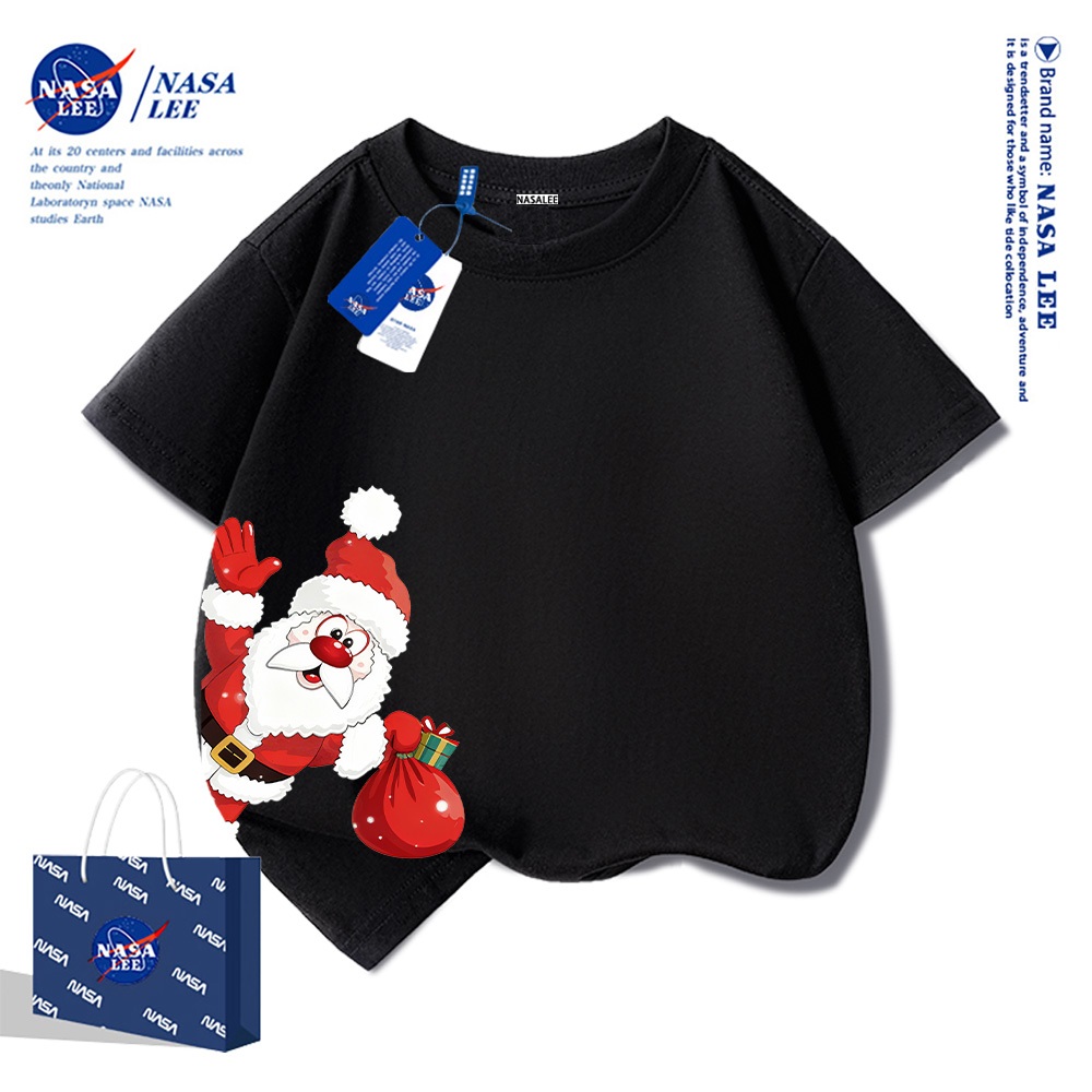 🎄 Xu hướng hot 2025 🎄 Áo thun NASA Ông Già Noel Giáng Sinh cho trẻ em — Unisex — Giao hàng ngay