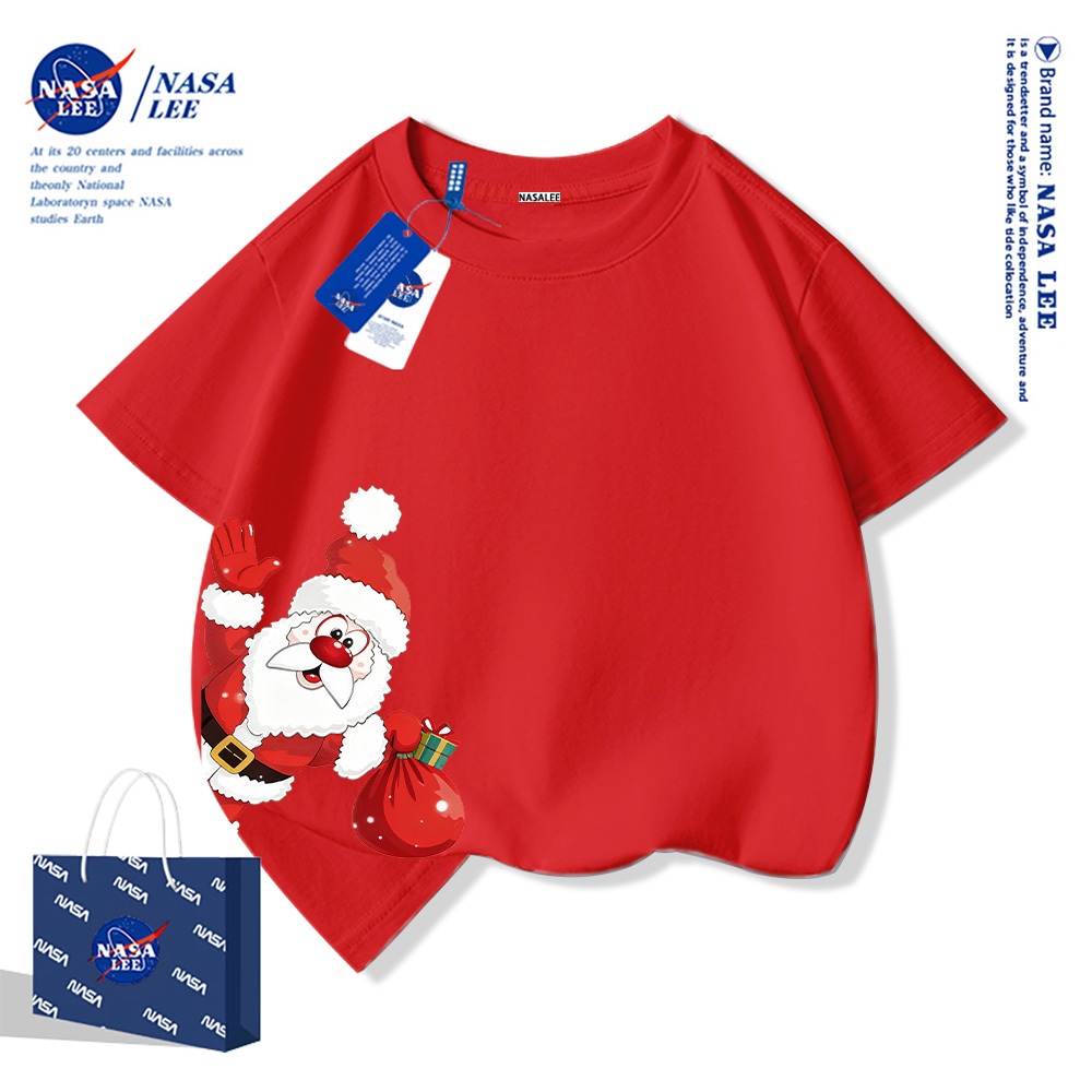 🎄 Xu hướng hot 2025 🎄 Áo thun NASA Ông Già Noel Giáng Sinh cho trẻ em — Unisex — Giao hàng ngay
