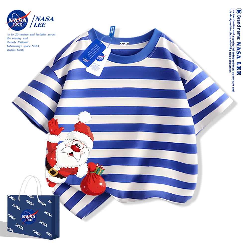 🎄 Xu hướng hot 2025 🎄 Áo thun NASA Ông Già Noel Giáng Sinh cho trẻ em — Unisex — Giao hàng ngay