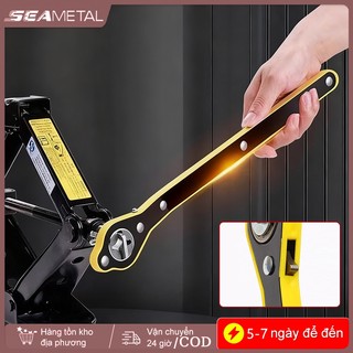 SEAMETAL Car Jack Kit Công cụ cờ lê lốp Xe đa năng Bộ khẩn cấp Tiết kiệm nhân công Chất liệu nặng Jack Cờ lê cho phụ kiện ô tô SUV