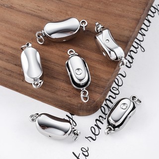 Khóa Trang Sức Tự Làm từ Thép Không Gỉ và Ngọc Trai - Phụ Kiện Vòng Tay, Vòng Cổ và Móc Khóa