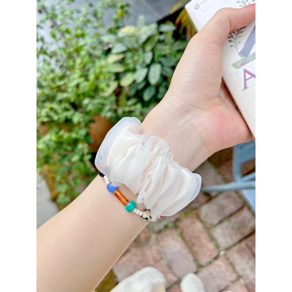 Dây đeo đàn hồi lưới buộc tóc thời trang dành cho nữ Thích hợp cho Apple Watch S11 SE3 Ultra3 S10 S9 S8 SE S7 S6 Ultra 49mm 46mm 40mm 44mm 41mm 45mm Dây đeo cổ tay