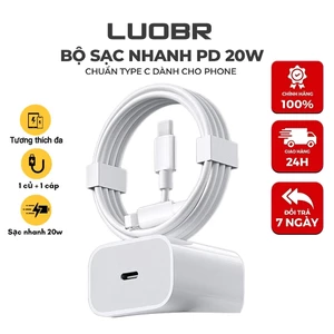 LUOBR Bộ sạc nhanh PD25W/35W/45W, phù hợp với ip 6 đến ip 14 Pro Max, bảo hành 1 năm