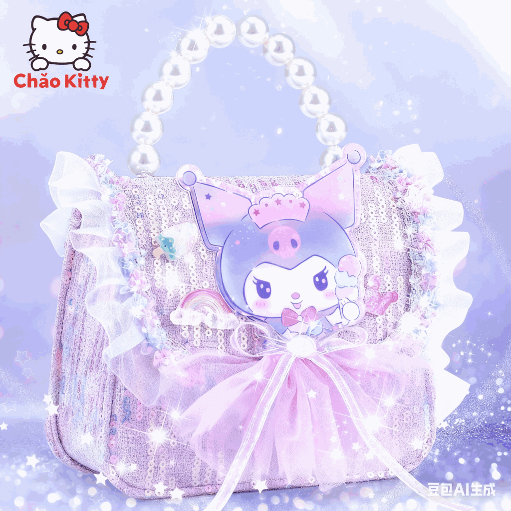【Hàng có sẵn Giao 2 Ngày】🏆 Sanrio Official Túi Xách Kuromi Cho Bé Gái 4-12 Tuổi - Chính Hãng 100% Có Giấy Ủy Quyền - Túi Đeo Tay Dễ Thương Chống Nước - Quà Sinh Nhật 2026 Kho Hà Nội Giao 4 Ngày