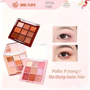 🦋【Adel Floro】Palette Mắt 9 Màu SilkBloom-Phối Màu Sang, Lên Màu Siêu Chuẩn, Hiệu Ứng Lụa Mượt Đa Sắc