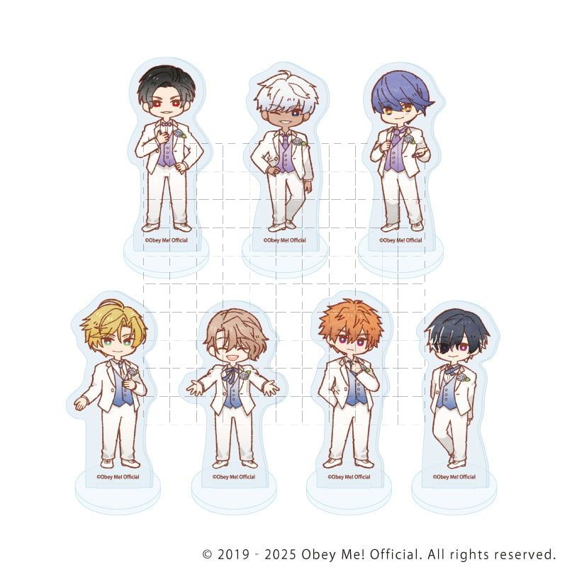 Obey Me Nightbringer Mammon Satan Beelzebub Ajisai Hydrangea Chủ đề hoa Acrylic Standee Hình