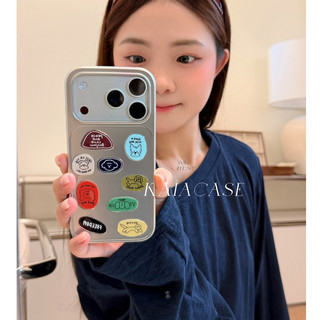 Mạ sang trọng Bạc 3D Chó Con Dễ Thương Miếng Dán Ốp Lưng Điện Thoại iPhone 17Promax 17Pro 16Promax 14 15 Pro Max 13 Thời Trang Nam Nữ Vỏ Điện Thoại Di Động