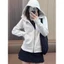 Áo trùm đầu màu trơn nữ eo cinching giảm béo dài tay
