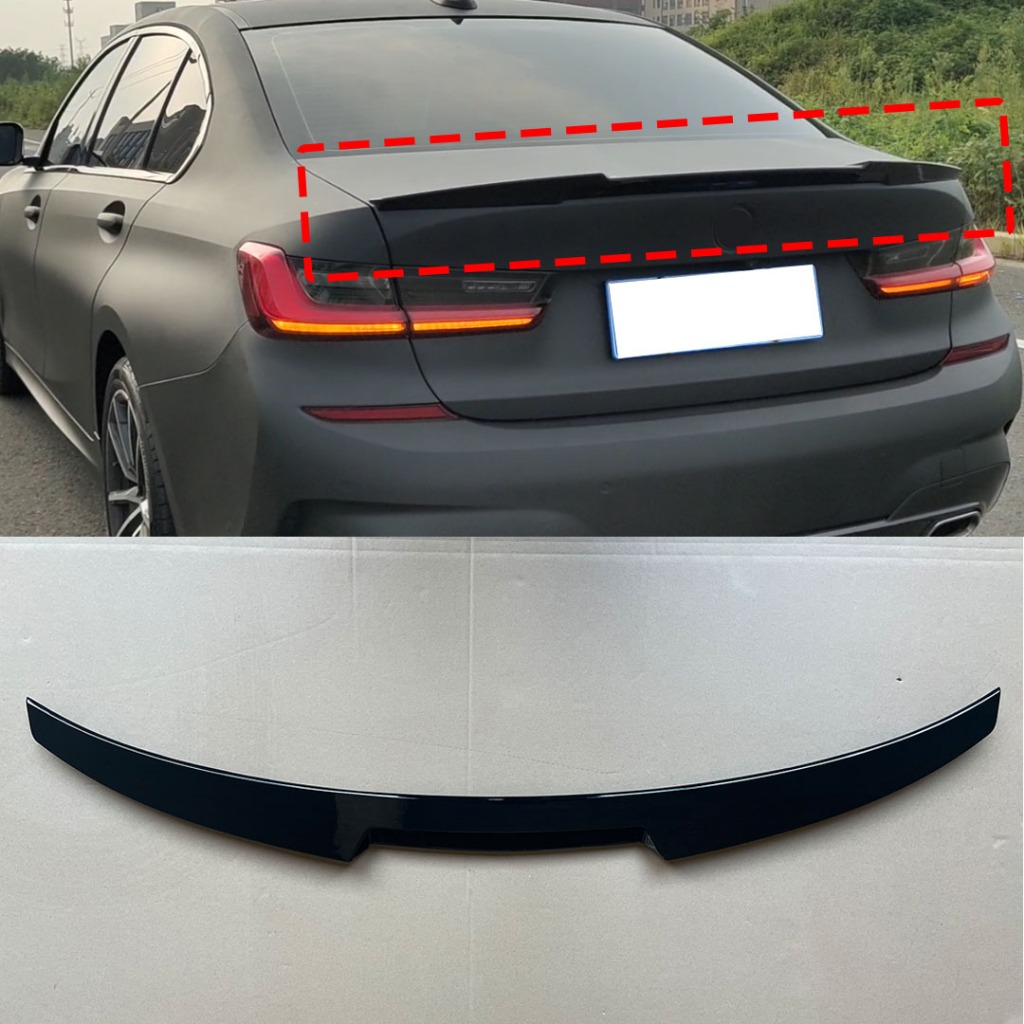 Đuôi Sửa Đổi Không Khí Đập Phía Sau Thân Cây Cánh Cánh Cánh Tái Trang Bị Thể Thao Bộ Chia Viền Cho Xe BMW 3 Series G20 G28 2019 2020 2021 2022 2023 2024 2025 Điều Chỉnh Đuôi Ô Tô