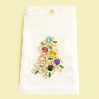10 Chiếc 7 Màu Kim Cương Giả Inlay Đêm Giáng Sinh Ping 'an Apple Charms, Mặt Dây Hợp Kim Tạo Kiểu Trái Cây Tinh Tế Cho DIY Tính Khí Xương Đòn Dây Chuyền Vòng Cổ Vòng Tay Bông Tai Móc Khóa