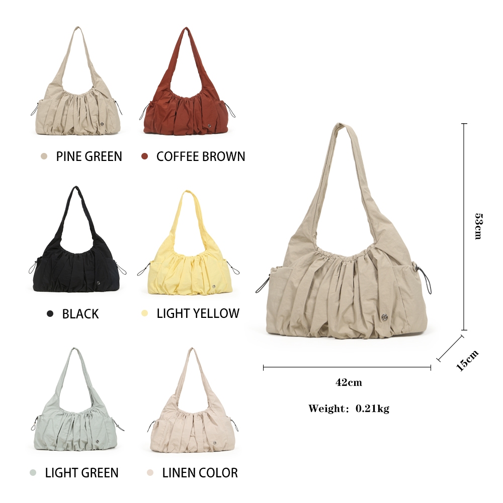 [Durlapue]Túi vải Unisex, dung tích lớn, túi tote nhiều màu