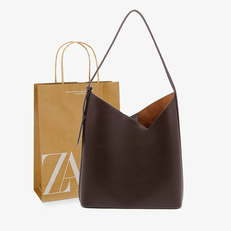 Túi xô đeo vai đơn công suất lớn ZARA mới