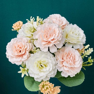 Hoa Mẫu Đơn Giả Lụa Trang Trí Nhà Cửa Decor Phòng Khách Bàn Làm Việc 7 Đầu Bó Đạo Cụ Chụp Ảnh Đám Cưới Vintage Thẩm Mỹ Sang Trọng Cành Cao Cấp Như Thật Nội Thất Văn Spa Studio Sân Khấu Tiệc Sinh Nhật Cô Dâu Cầm Tay Quà Tặng Khai Trương