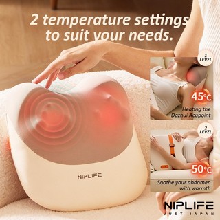 Đệm massage lưng NIPLIFE - Thiết kế không dây tiện lợi, liệu pháp nhiệt diện tích lớn