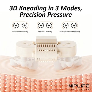 Đệm massage lưng NIPLIFE - Thiết kế không dây tiện lợi, liệu pháp nhiệt diện tích lớn