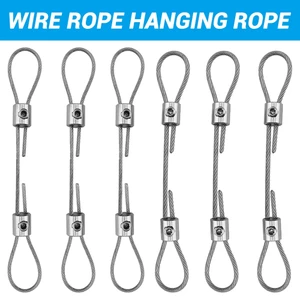 Bộ cố định cáp treo dây thép phủ PVC 1,5-2mm có thể điều chỉnh Thích hợp treo Bonsa Swings DIY