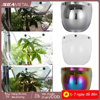SEAMETAL Mở Mặt Mũ Bảo Hiểm Tấm Che Xe Máy Mũ Bảo Hiểm Bong Bóng Tấm Che Lật Lên Xe Máy Tấm Che Ống Kính Xe Máy Mũ Bảo Hiểm Phụ Kiện